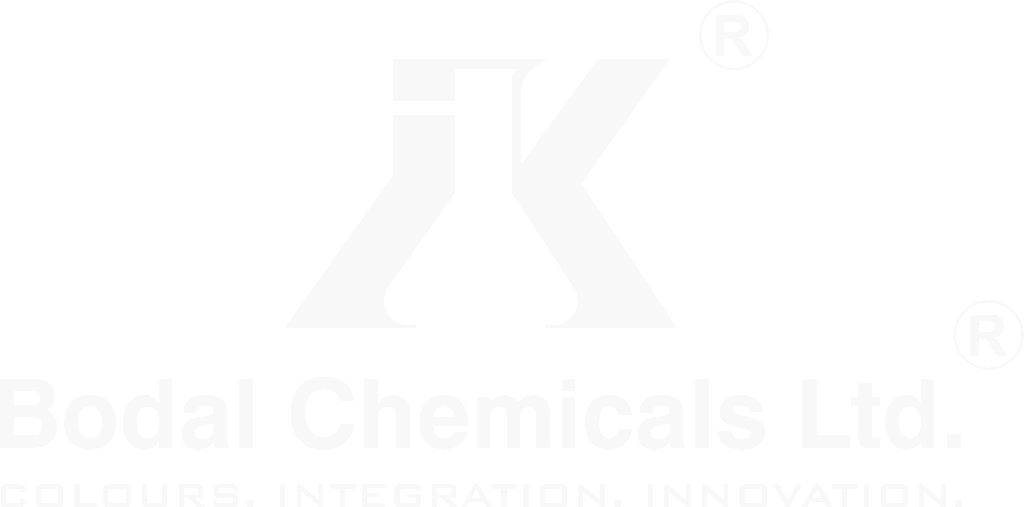 Logotipo Branco Bodal Chemicals Ltd. — fabricante líder de corantes, intermediários de corantes e produtos químicos industriais Parceiro da TDC Brasil.
